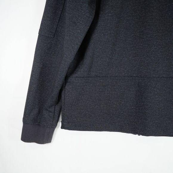 Kane & Unke Men's Bomber Style Jacket Nylon Blend Dark Gray / Black Size S - Picture 11 of 15